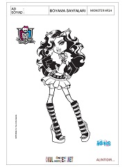 Monster High boyama sayfaları
